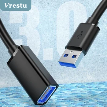 USB 3.0 Rozšírenie zariadenia Extender Mužov a Žien USB A Cabo Dátový USB Kable pre PC Myši, Klávesnice, Tlačiarne, Kamera, Smart TV SSD PS4 U-Disk