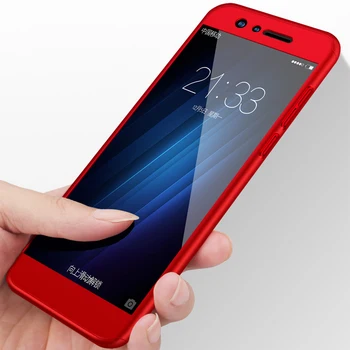 360 Úplný Ochranný Telefón puzdro na Huawei Honor 9 Lite Prípade pre Česť 9 Lite puzdro s Tvrdeného Skla