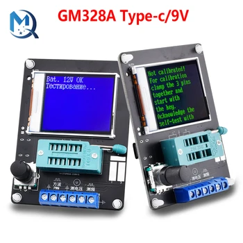 Nová Verzia GM328A Tranzistor Tester Diódy Kapacitné ESR Napätie Frekvencia Meter PWM Square Wave Generátora Signálu Spájkovanie