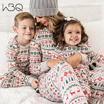 Vianočné Rodiny Pyžamo Oblečenie Nastaviť Sleepwear Pre Matku, Syna, Dcéru Otec Vianoce Dospelých, Deti, Rodina, Pozrite Zodpovedajúce Oblečenie