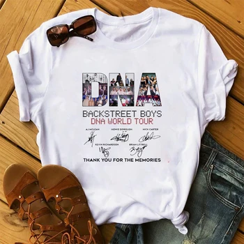 Backstreet Boys Svete Tričko Ženy, hip hop Tričká femme Harajuku Módne Letné Krátky Rukáv Košele milovník hudby t-shirt žena