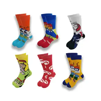 Pánske a dámske Kvalitné Ponožky Film Príbeh Znaky Opotrebenia Trubice Skateboard Pohodlné a Mäkké Ponožky