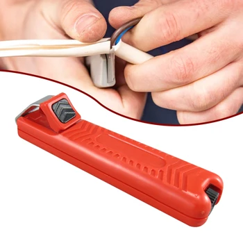 Kábel Stripping Nôž, Kliešte, 8-28 mm Peeling Pinzeta Rotujúce Čepele Postavený-v Jar Ľahký a Prenosný Peeling Kliešte Nástroj