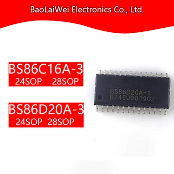 5 ks BS86C16A-3 BS86D20A-3 24SOP 28SOP ic čip, Elektronické Súčiastky, Integrované Obvody, Dotknite sa/D Flash MCU s LED/LCD Ovládač