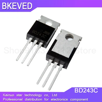 10PCS BD243C TO220 BD243 100V 6A DO 220 Bipolárne Tranzistory NPN Všeobecné Účely nový, originálny
