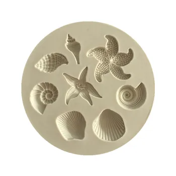 1pcs Ryby, morské Riasy, Silikónové Formy DIY Tortu Hranice Fondant Cake Zdobenie Nástroje More, Koralové Cupcake Čokoláda, Formy