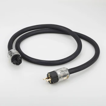 P122 HiFi medený napájací kábel audio hifi USA/EÚ napájací kábel čistej medi, napájací kábel s P-029/P-029E napájací konektor