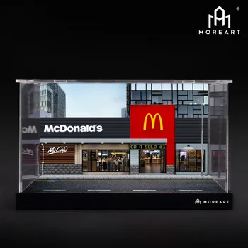 MoreArt 1:64 McDonald' Obchodov Spolice Bábika Zostaviť Scenár Model