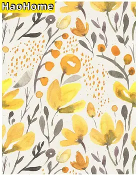 Žltá Čerstvá Kvetinová Kapok Samolepiace Tapety, Ošúpte a Držať Vymeniteľné Akvarel Bezšvíkové Prepasted Tapety nástennú maľbu