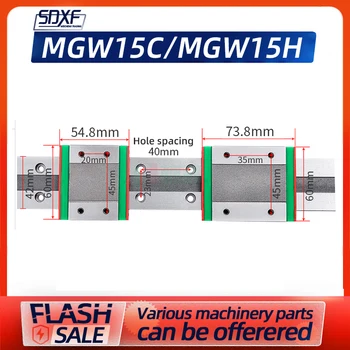 Výrobca pôvodného predaja micro špeciálne lineárne sprievodca jazdca ložisko blok MGW15C/MGW15H