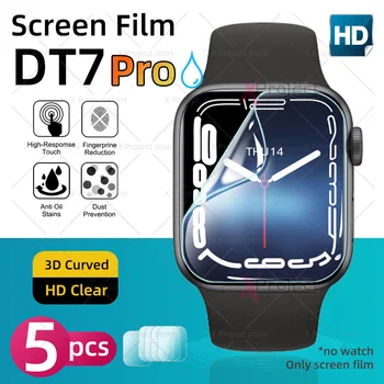 DT7 PRO Smart Hodinky Screen Protector DT7PRO Smartwatch Hydrogel Ochranný Film Série 7 Obrazovke Film PK IWO LY007 PLUS LY008 MAX
