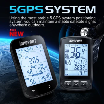 IGPSPORT 50. IGS10S iGS100S Bluetooth5.0ANT+ Šport Cyklu Počítača spracovateľný Rýchlosť Tempa srdcová frekvencia