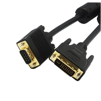 Vysoká kvalita DVI 24+5 (DVI-I) samec na VGA male Monitor Kábel dvi na vga kábel 0,3 m/1,5 m