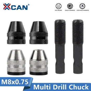 XCAN M8x0.75 Multi Vŕtať Chuck Keyless Pre Dremel Rotačné Nástroje s Priemerom 17 mm Mini, Multi Keyless Vŕtať Chuck Univerzálny Chuck Dril