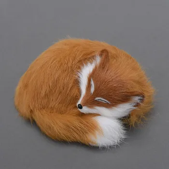 Dosť malý roztomilý lišácký hračka / spanie fox krásne andadorable/ ideálne ako domáce dekorácie alebo deti darček 14*5 cm