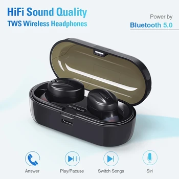 XG-13 TWS Bluetooth Slúchadlá Bezdrôtové Slúchadlá 5.0 In-ear Headset Nepremokavé Redukcia Šumu Slúchadlá S LED Displej