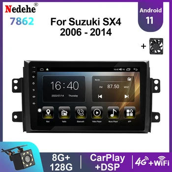 Nedehe 8G+128G Auto Rádio Stereo Pre Suzuki SX4 2006-2013 Multimediálny Prehrávač Videa Android 11 Auto Audio GPS Navigácie Carplay 4G
