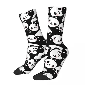 Jesenné Zimné Módne pánske, dámske Roztomilá Panda Cartoon Ponožky Krásne Zviera Absorpciu Potu Športové Ponožky