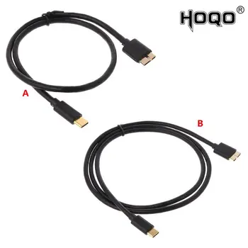 50 CM/100 CM pozlátené Samec na Male USB 3.0 Micro BM Typu C Nabíjanie Dátový Kábel Riadok Konektor Kábel