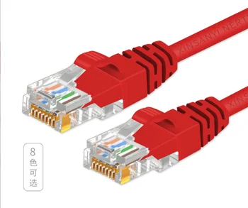 Jes333 šesť Gigabit 8-core sieťový kábel, dvojité tienenie jumper vysokorýchlostné Gigabitové širokopásmové káblové pripojenie počítača router drôt