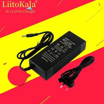 LiitoKala 12,6 V 5A 3A 1A polymer lithium batéria 18650 nabíjačky, 12.6 V Napájací Adaptér Nabíjačka 12.6V5A, plný svetla meniča