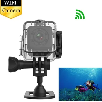HD Wifi Mini Fotoaparát S Nepremokavé Shell Micro Športové Kamery Home Security Nočné Videnie Pohybu Videokamera s Nepremokavé Shell