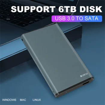 2.5 palcový Notebook, Mobilný Pevný Disk Box Hliníkovej Zliatiny Pevného Disku Box Odvod Tepla USB3.0 SATA Sériový Port Externého Pevného Disku