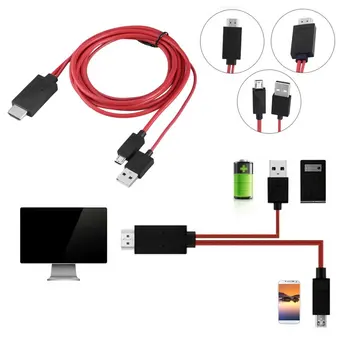 Profesionálne MHL 1080p Micro USB kompatibilný s HDMI Káble S 11 Pin Pre Samsung Galaxy S1-4 Note1-4 S4 I9500 S3 I9300
