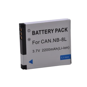 1Pc 2200mAh NB-8 L NB8L Li-Ion Batéria pre Canon PowerShot A3300 A3200 A3100 A3000 A2200 A1200 sk, NB 8 L batérie